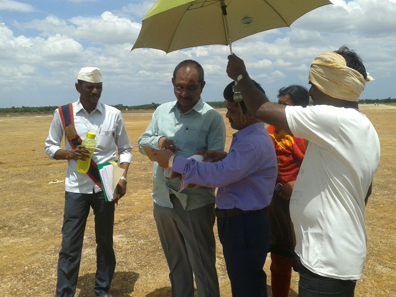 Revenue Divisional Officer visiting the site