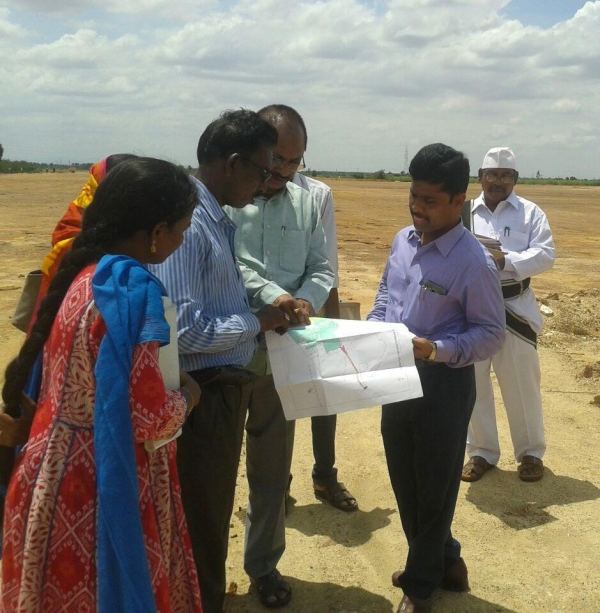 Officials reviewing progress at the park