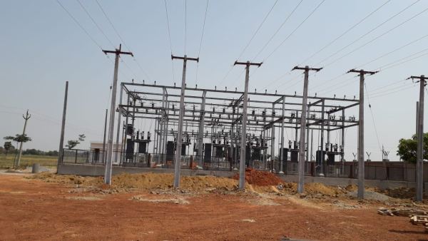 Substation switchyard