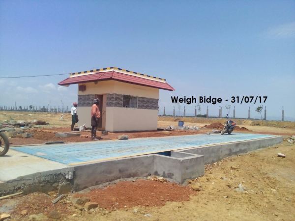Weighbridge at entry